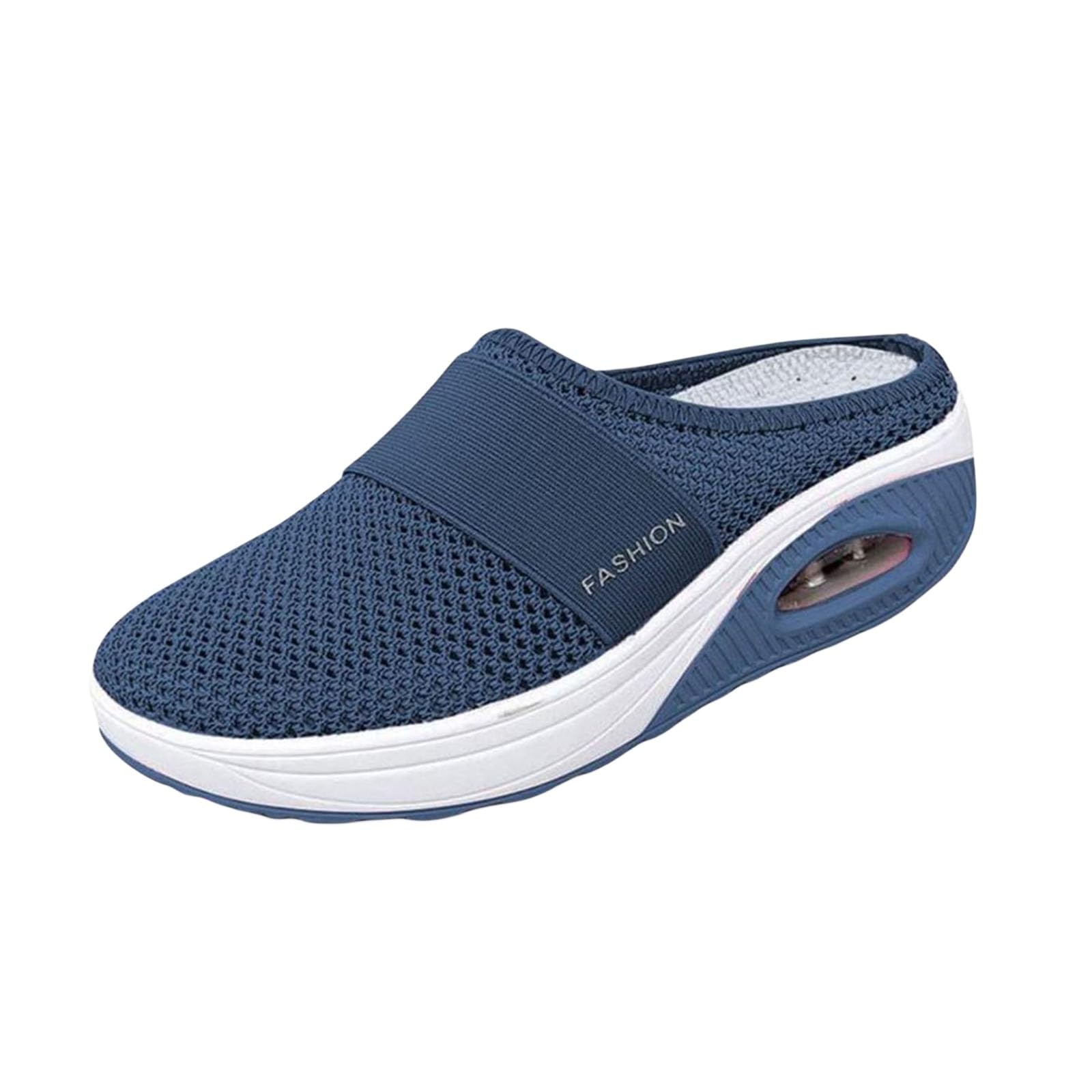 Breathable Mesh Walking Mules Sneakers for Women & Men - Lightweight Open Back Shoes with Non-Slip Sole & Arch Support | Slip On Loafers & Slides for Casual Wear, Walking, Travel & Home Comfort