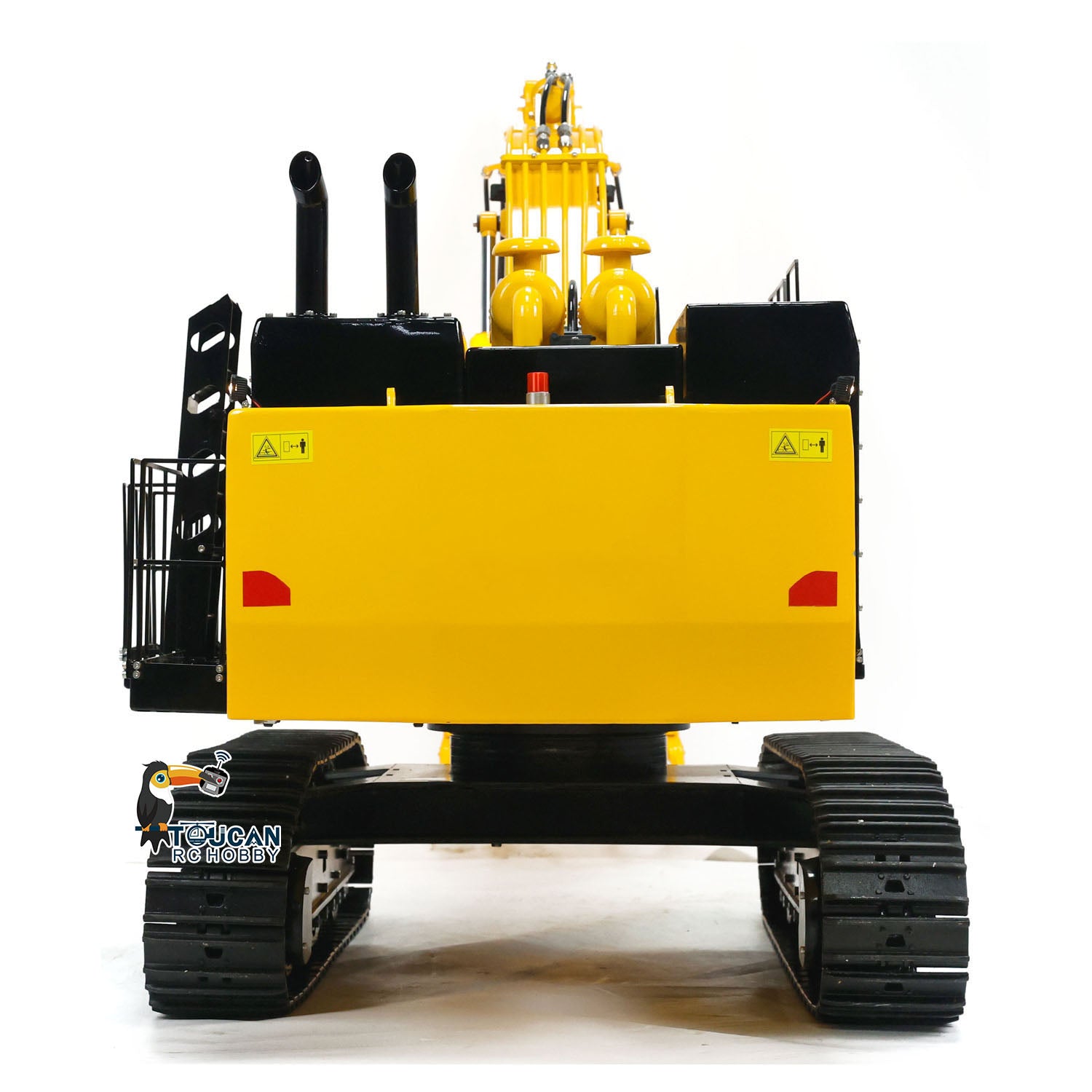 1/8 Scale PC1250 RC Hydraulic Excavator - Metal Heavy Duty Construction Vehicle Toy with Assembled & Painted Light System - Perfect for Construction Enthusiasts, Collectors & RC Hobbyists - Great for Display, Play & Construction Simulation