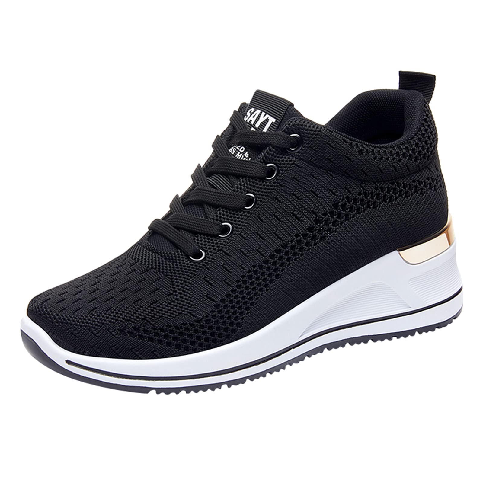Guldnds Women's Lightweight Air Cushion Sneakers - Breathable Canvas & Mesh Safety Shoes with Comfortable Air Cushion for Beach Walking, Running & Casual Wear