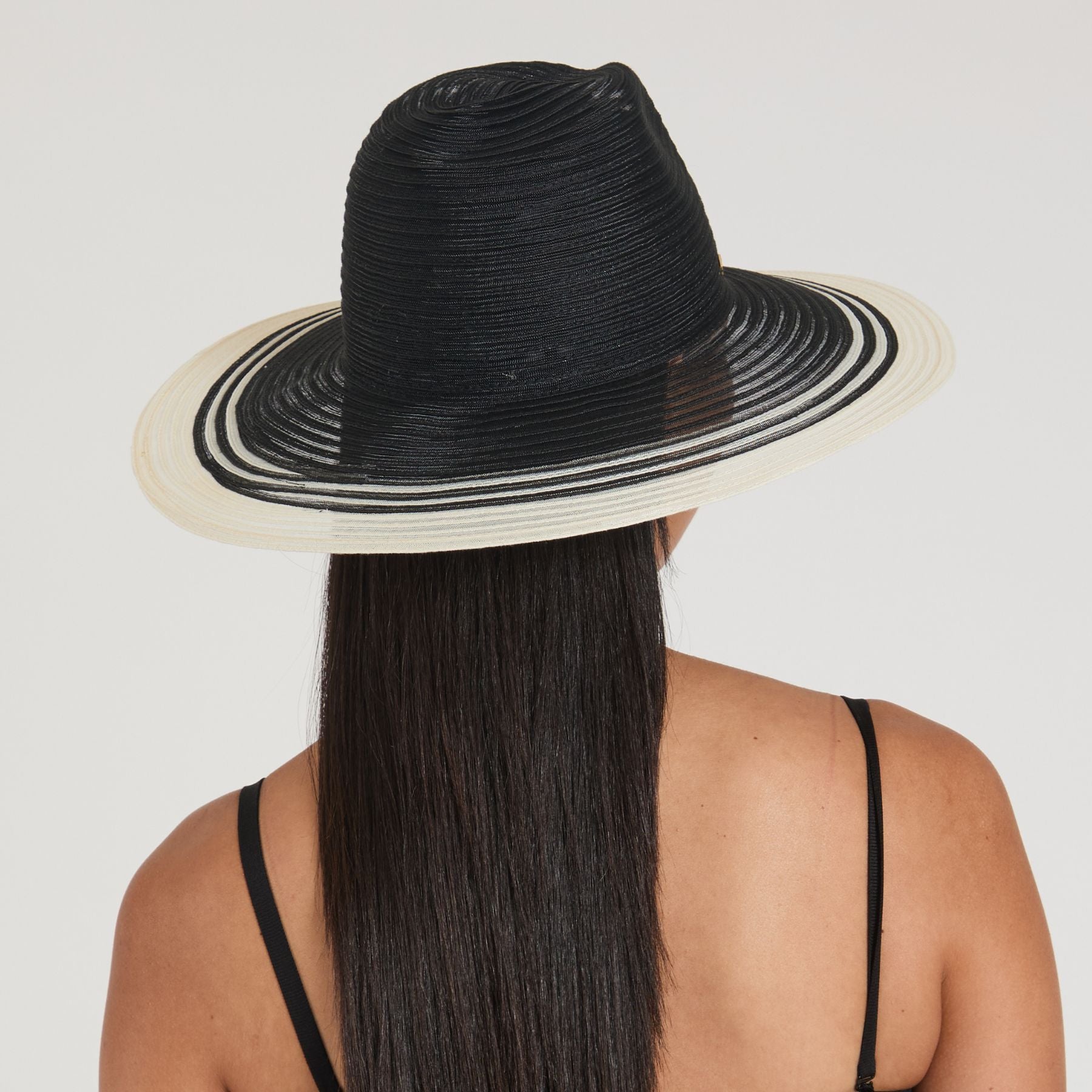 Emmanuelle Packable Fedora Hat for Women - Lightweight Travel Sun Hat with Horsehair Trim - Perfect for Beach, Vacation, and Outdoor Adventures