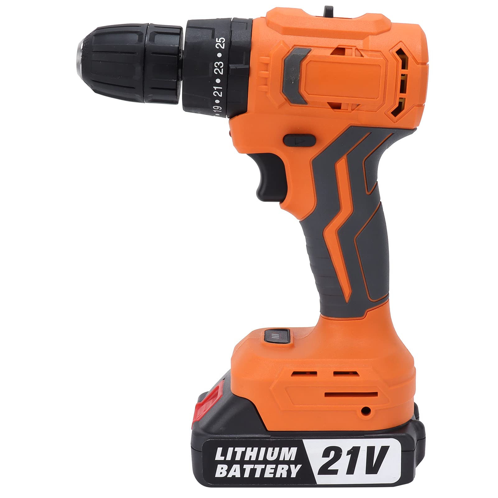 Brushless Cordless Electric Drill - Rechargeable Dual Speed Hand Drill for Wall Drilling, Metal Perforation & Screw Mounting | Compact & Powerful for DIY Projects, Home Repairs & Construction Work (US Plug)