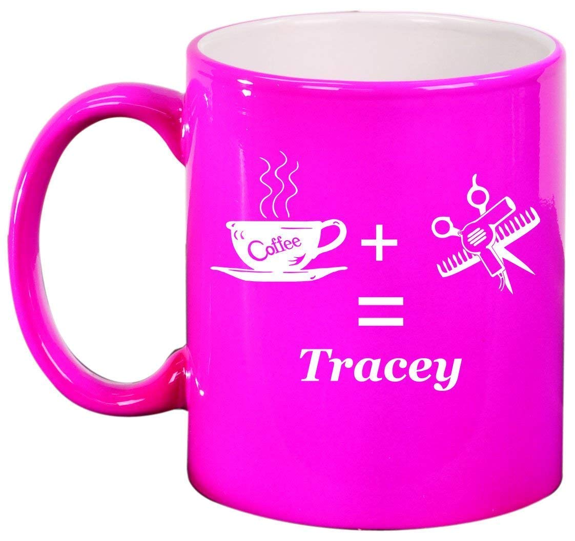 Personalized Engraved 11 oz Ceramic Coffee Mug - Custom Hair Stylist Gift for Coffee Lovers | Perfect for Salons, Home Use & Office