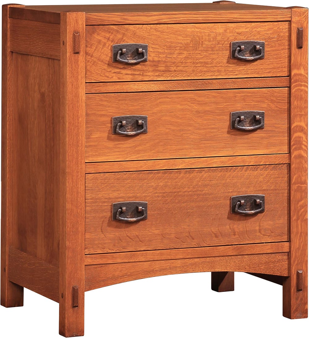 3-Drawer Nightstand with Storage - Modern Bedside Table for Bedroom, Living Room, or Office - Compact Nightstand with Drawers for Home Organization