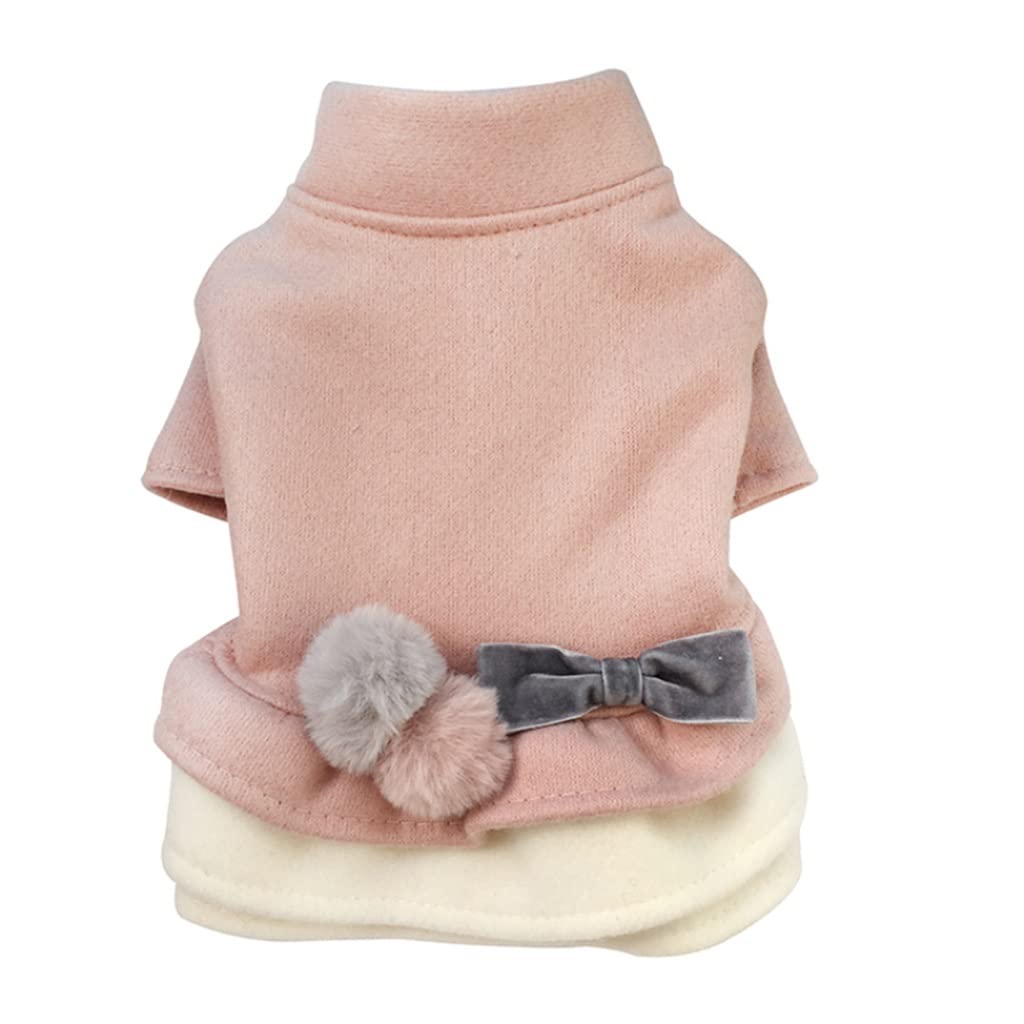 HMKGKJ Winter Dog Coat - Thick Warm Pet Dress for Small Dogs, Chihuahua, Yorkie, Poodle, Pomeranian & Bichon - Cozy Puppy Apparel for Cold Weather Walks & Indoor Comfort