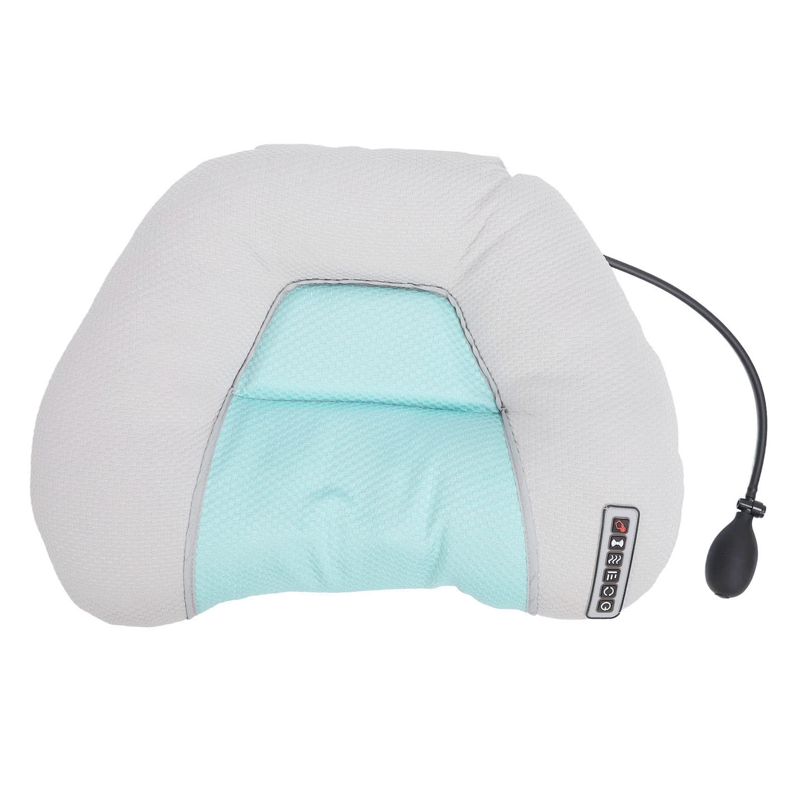 Electric Neck Massage Pillow with Heat & Vibration - US Plug, Soft Kneading Shiatsu Pillow for Shoulder & Back Pain Relief - Perfect for Office, Travel & Home Relaxation