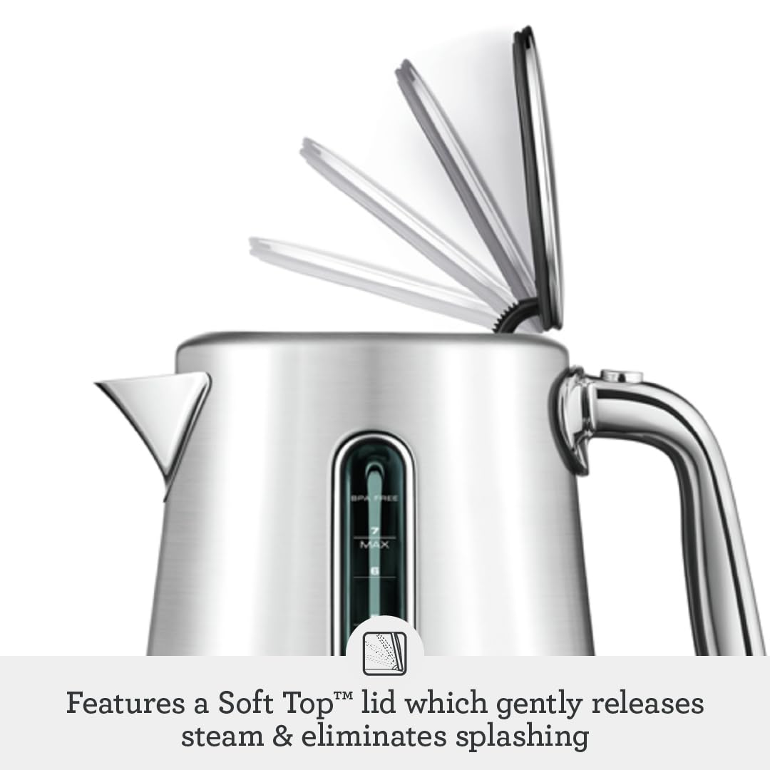 Breville BKE845DBL Smart Kettle Luxe Water Heater - 7 Cup Capacity, Damson Blue - Perfect for Home, Office & Tea/Coffee Brewing