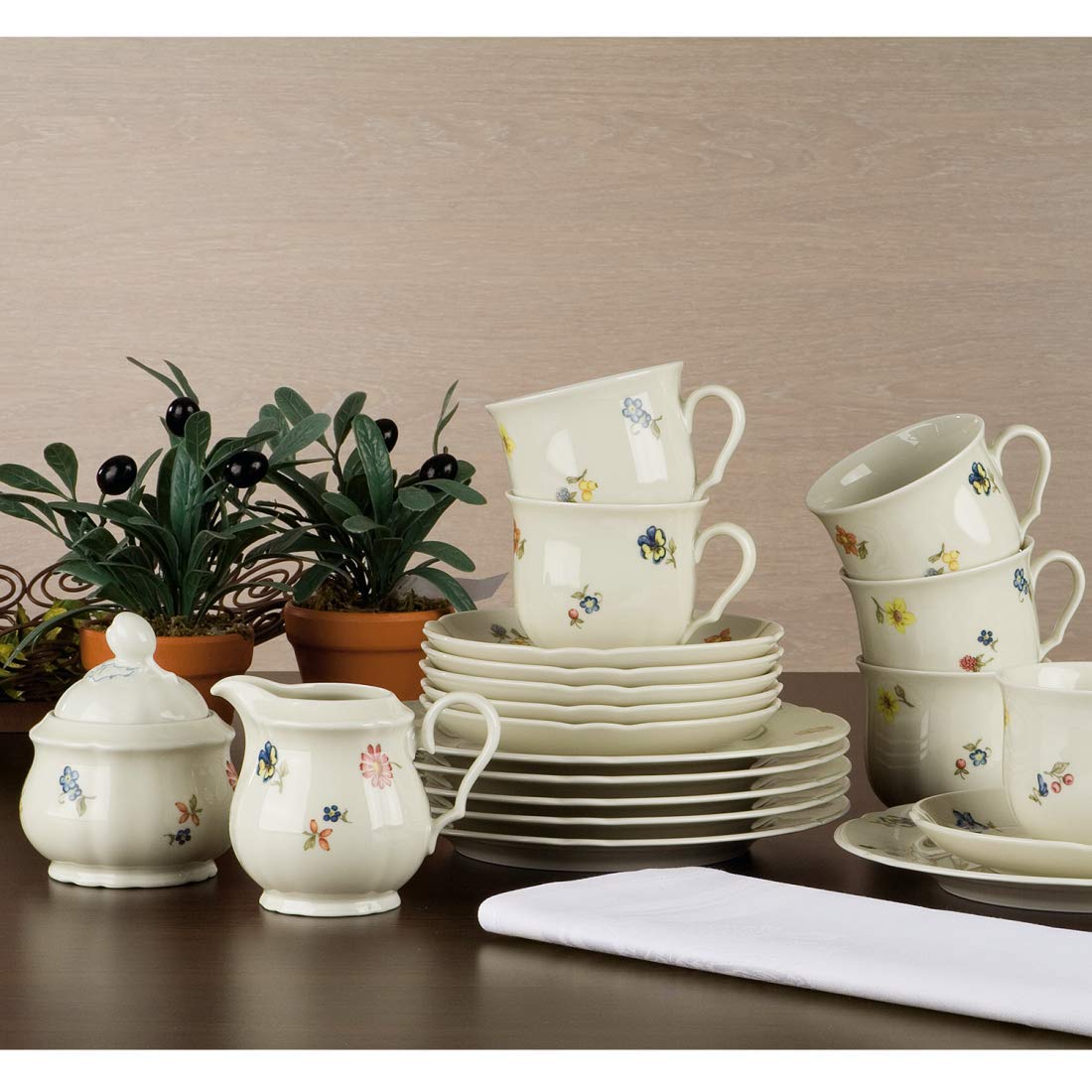 Marie Luise 001.301296 20-Piece Coffee Service Set - Premium Porcelain Tea & Coffee Cups for Home, Office, and Restaurant Use