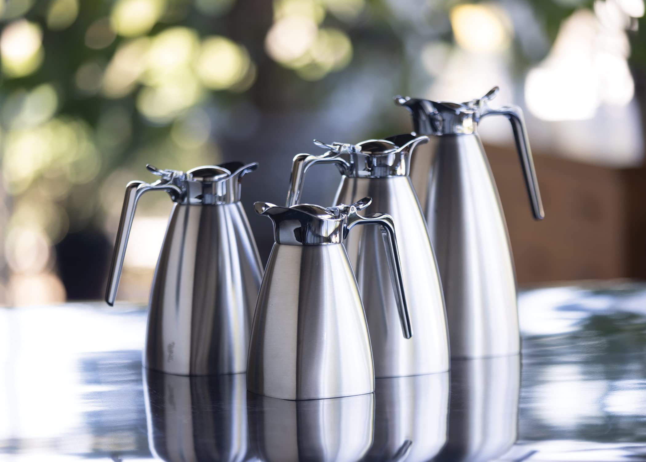 Stainless Steel Vacuum Insulated Square Server - 0.4 Liter (10 oz) Brushed Finish - Perfect for Restaurants, Bars & Home Entertaining