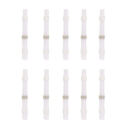 Heat Shrink Solder Seal Wire Connector Kit - Waterproof Solder Sleeve Connectors with Heat Shrink Tubes for Marine, Automotive & Home Electrical Repairs (SST-S11 White) - Perfect for Boat Wiring, Trailer Lights & DIY Electronics Projects