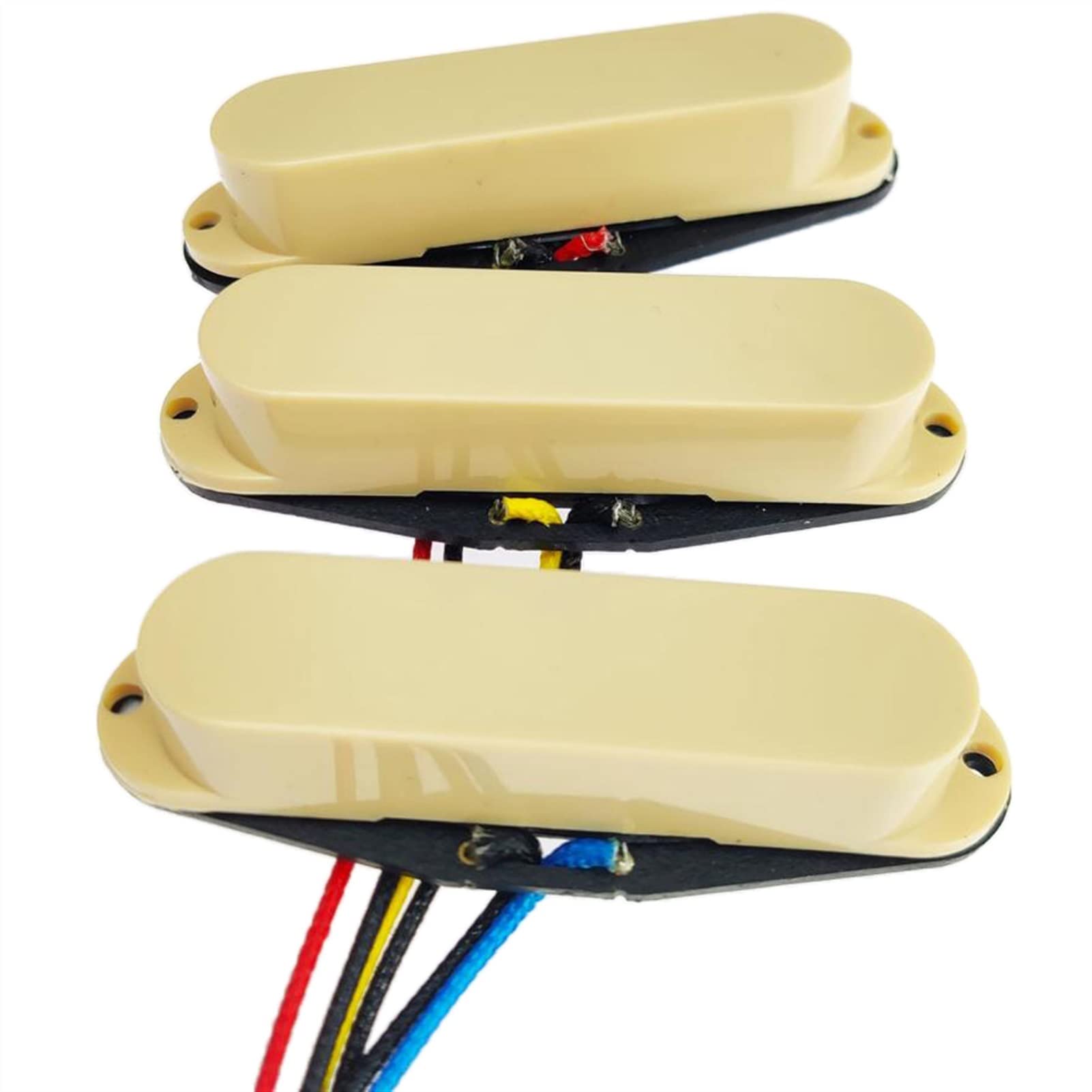 Professional Humbucker Guitar Pickup Set - Ceramic Magnet Electric Guitar Pickups for Neck/Middle/Bridge Positions (Beige) | Perfect for Rock, Metal & Blues Performances
