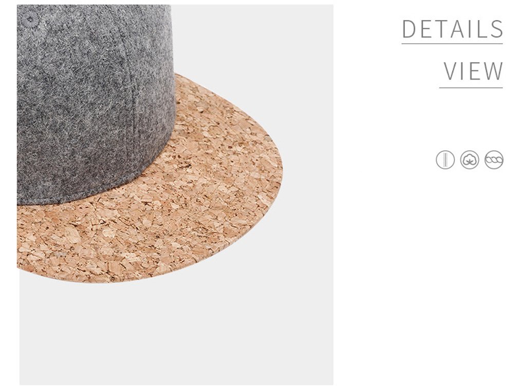 Men's Outdoor Wool Snapback Hat - Warm Winter Beanie for Hiking, Camping & Cold Weather Activities