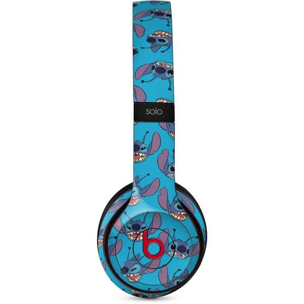 Officially Licensed Disney Lilo & Stitch Face Design Skin Decal for Beats Solo 3 Wireless Headphones - Protective Vinyl Sticker for Music Lovers & Disney Fans - Perfect for School, Travel & Gift Giving