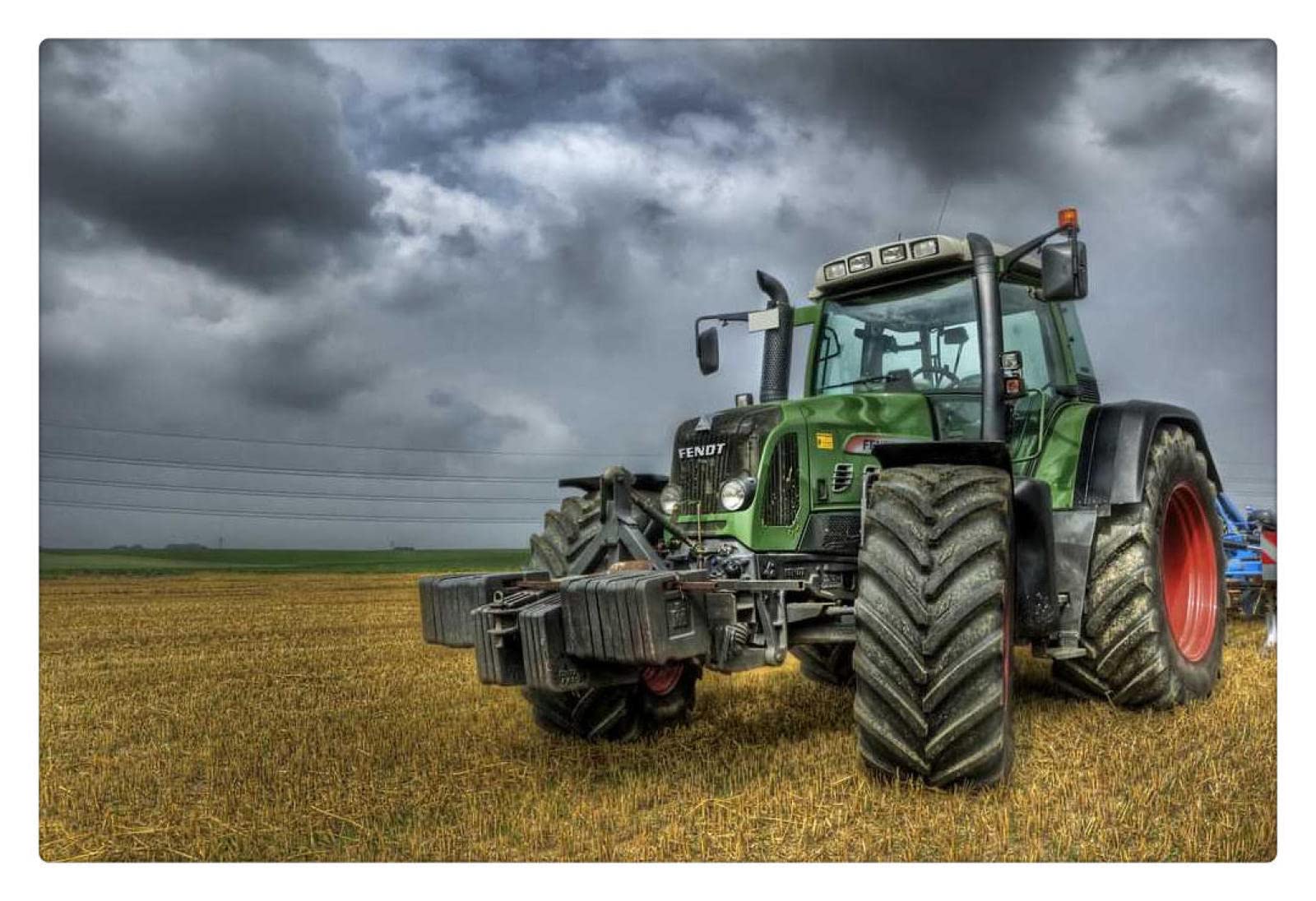 500-Piece Wooden Jigsaw Puzzle - Farm Tractor with Stormy Sky Landscape - Educational Toy & Gift for Kids, Adults & Puzzle Lovers - Perfect for Family Game Nights, Classroom Activities & Stress Relief