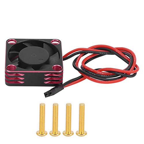 30x30mm Brushless Cooling Fan for RC540 Car Parts - High Performance, Durable & Quiet Red Cooling Fan - Perfect for RC Cars, Drones, and Electronics Cooling