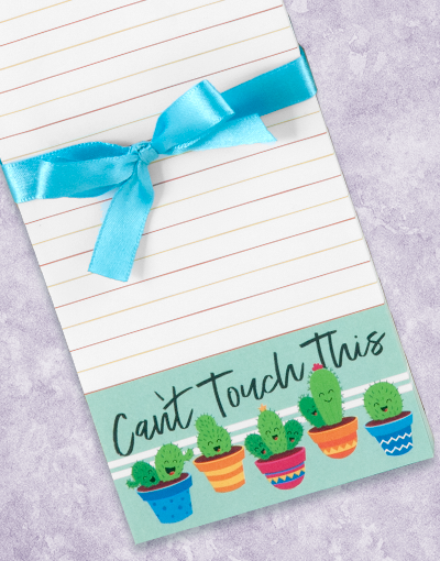 Can't Touch This Shopping List Pads - 50 Sheets Per Pad, Reusable Grocery Notepad for Kitchen, Office & Home Organization - Perfect for Grocery Lists, To-Do Reminders and Errand Planning