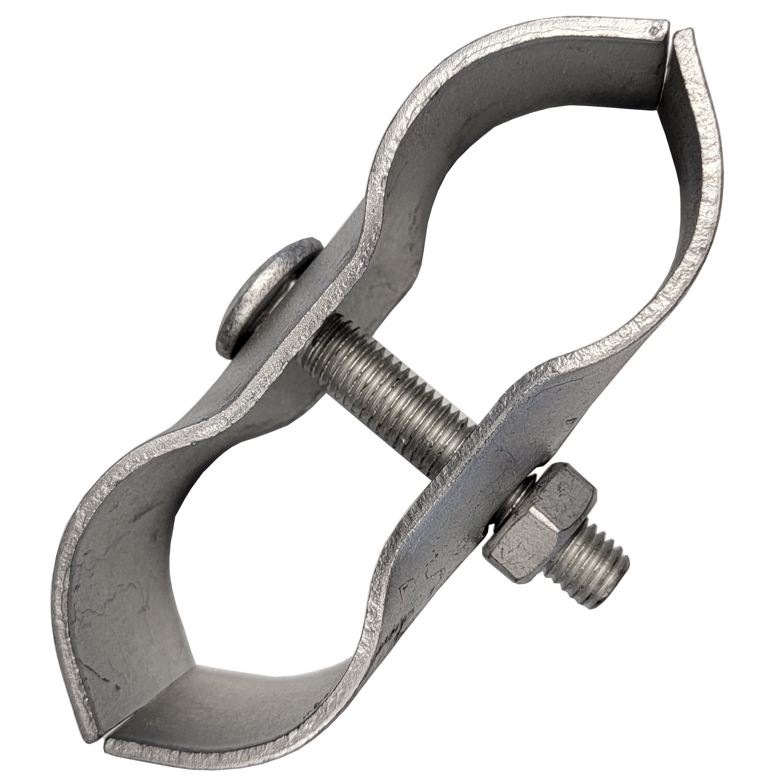 Galvanized Panel to Panel Clamp for 1 5/8 Inch Tubing - Heavy Duty Metal Connector for Fence Panels, Solar Mounting & Construction Projects