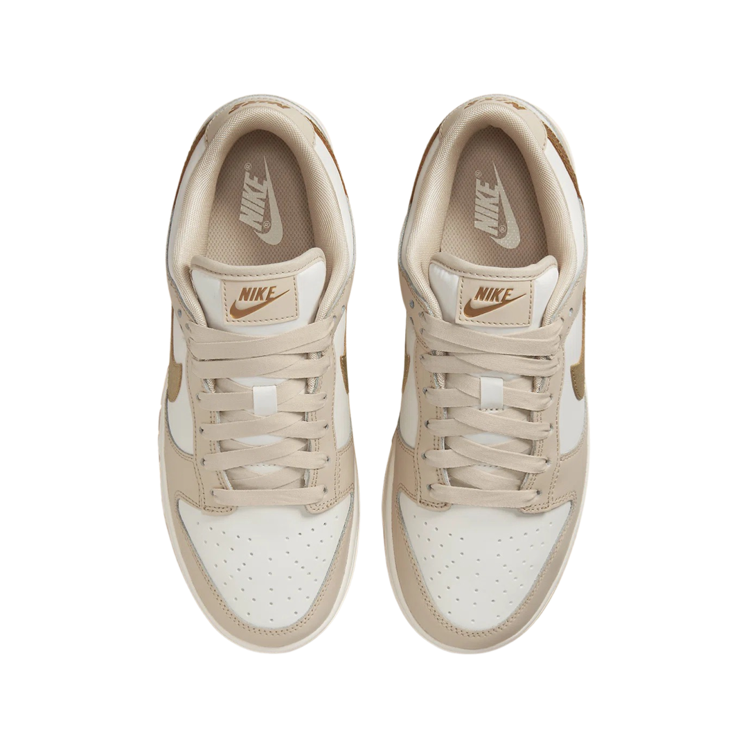 Nike Women's Dunk Low Metallic Gold Sneakers - Retro Running Shoes for Women - Fashion Casual & Streetwear - Perfect for Workouts, Daily Wear & Outfits