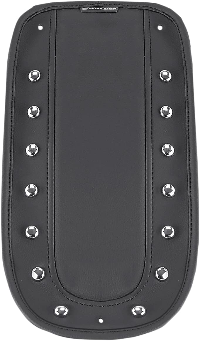 Saddlemen T8230-18-S Black Studded Solo Seat with Fender Chap - Premium Motorcycle Seat for Harley Davidson - Perfect for Cruisers, Touring & Long Rides
