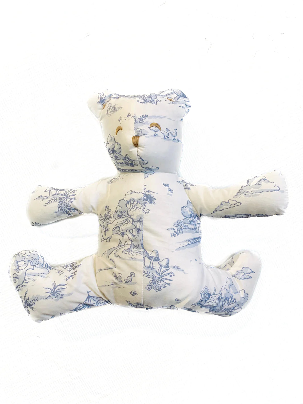 STORYLAND TOILE STUFFED BEAR - Soft Plush Teddy Bear for Kids, Nursery Decor & Baby Shower Gift - Perfect for Cuddling, Room Decoration and Special Occasions