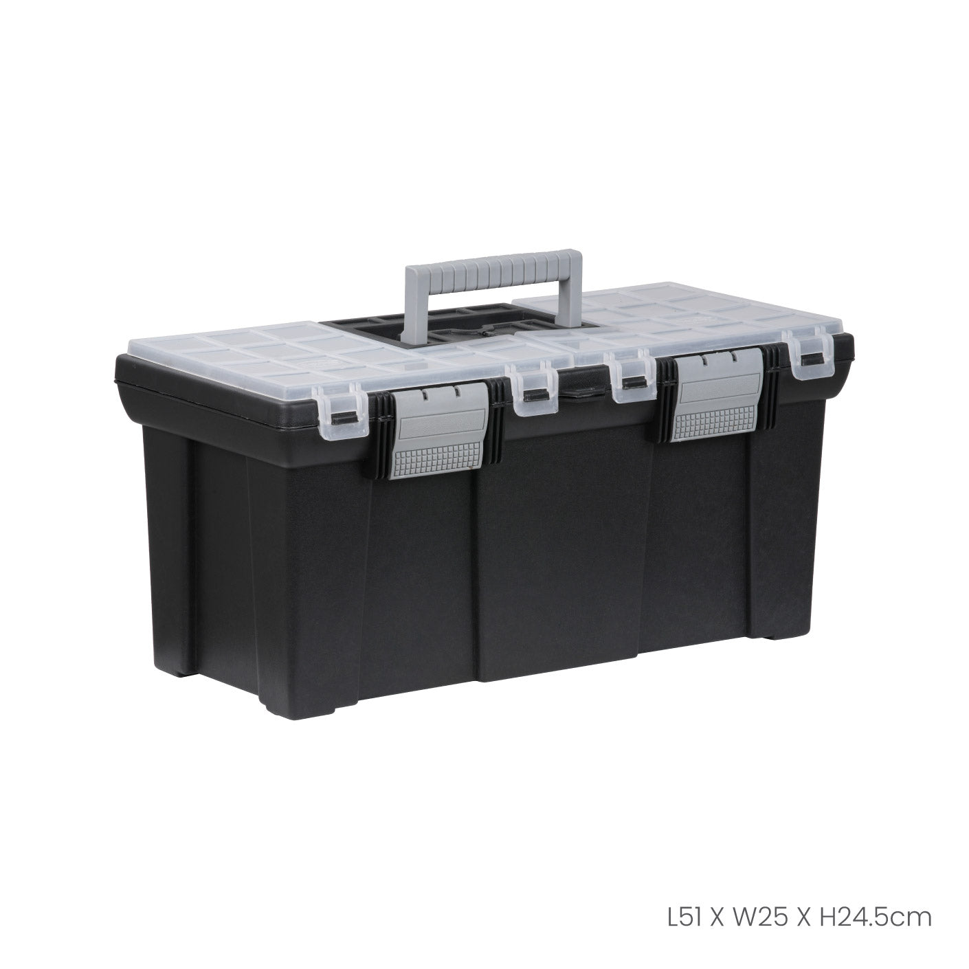 Heavy-Duty Multi-Compartment Tool Box (Large) - 7711 Model - Perfect for Professional Mechanics & DIY Home Repairs