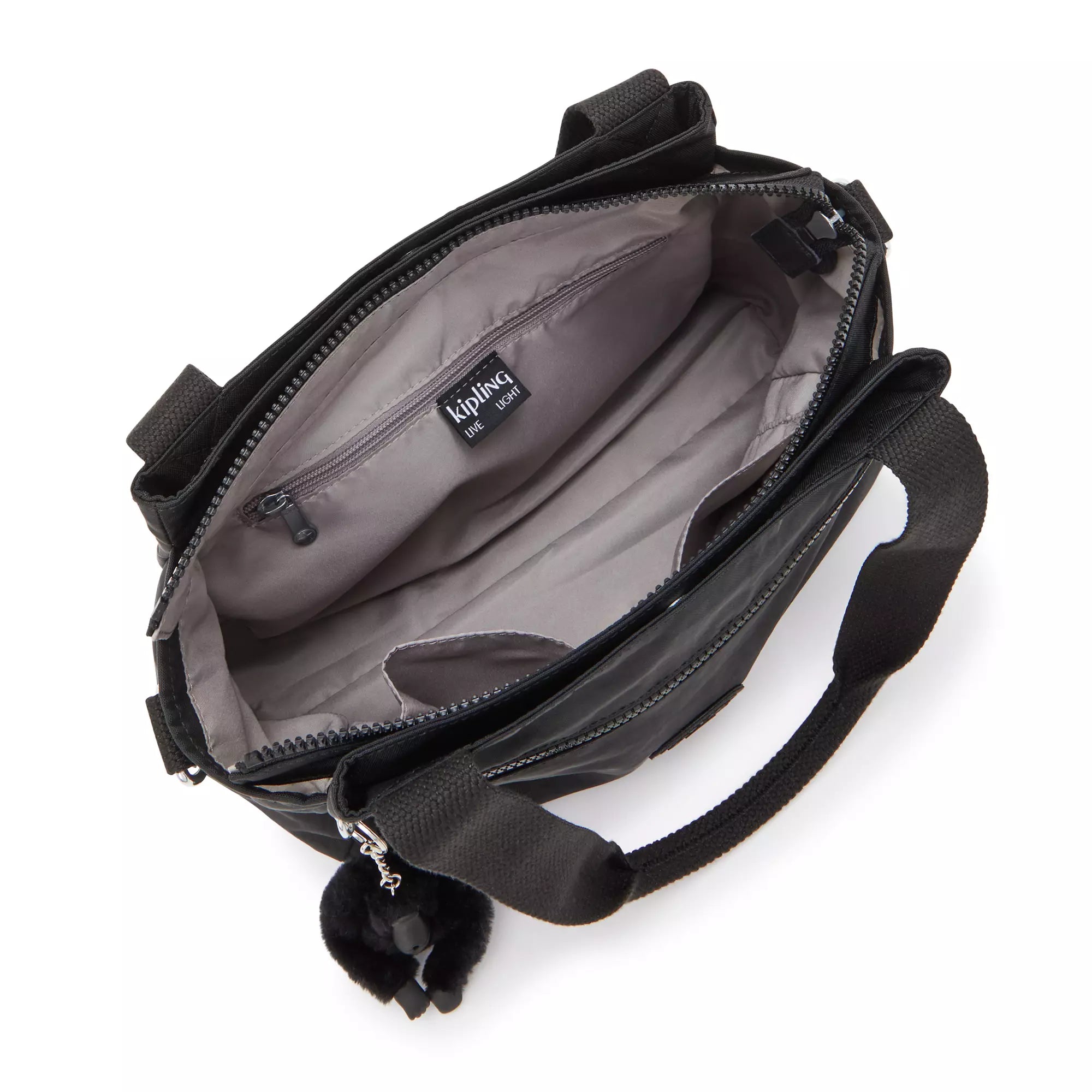 Kipling Elysia Crossbody Handbag for Women - Stylish Black Noir Shoulder Bag - Perfect for Work, Travel & Everyday Use