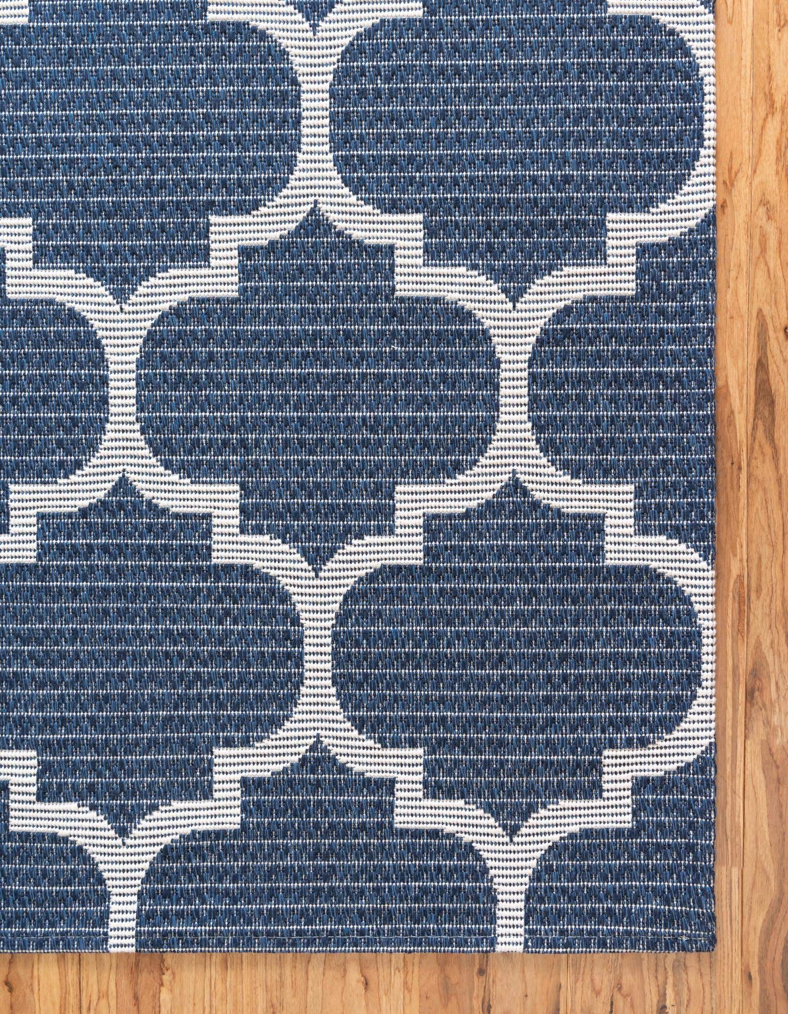 Georgia Collection 6' x 9' Navy Blue Flatweave Rug - Soft Modern Area Rug for Living Room, Dining Room & Open Floor Plans | Durable & Stylish Home Decor