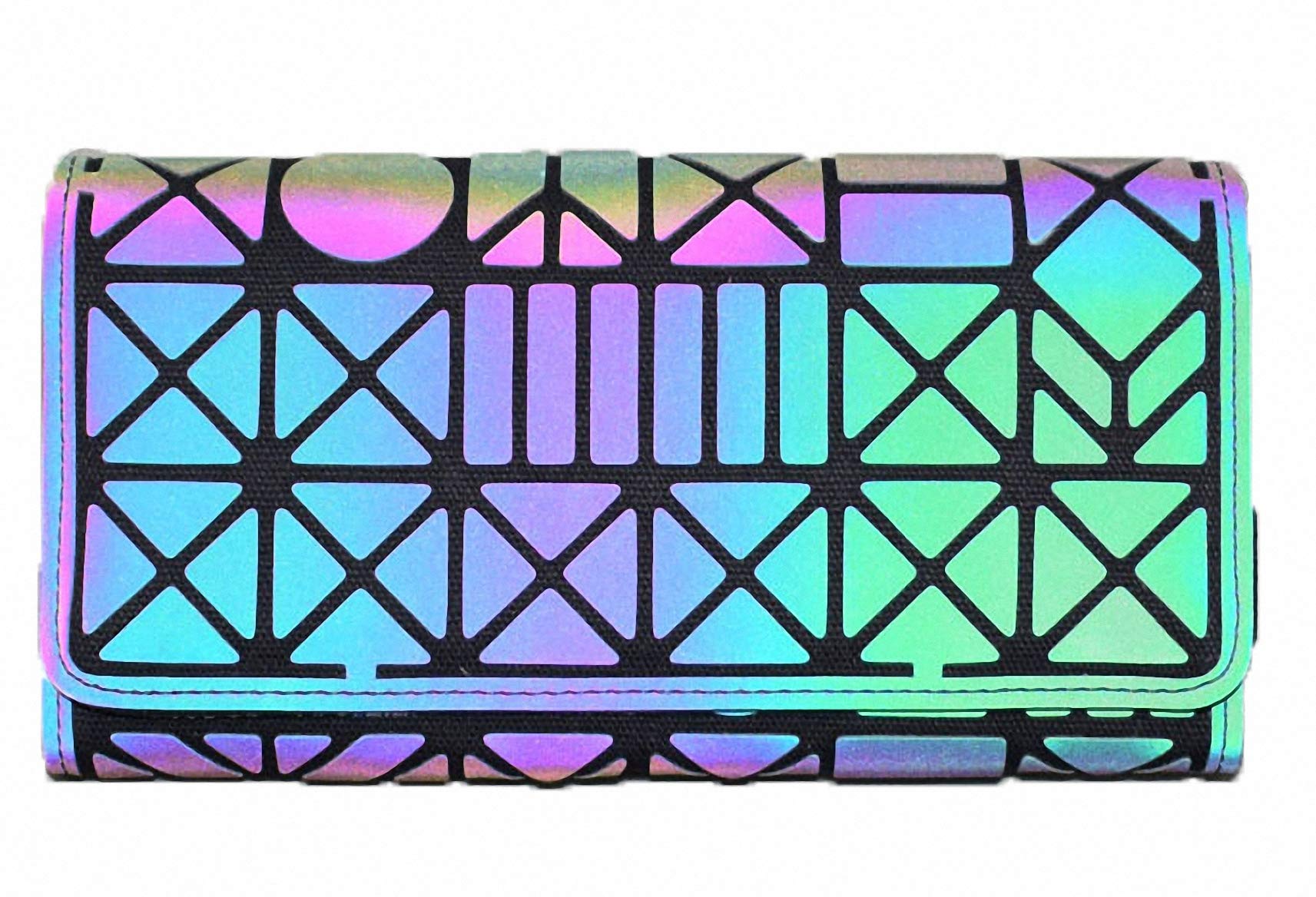 Holographic Reflective Crossbody Bag for Women - Geometric Luminous Tote for Parties & Night Out