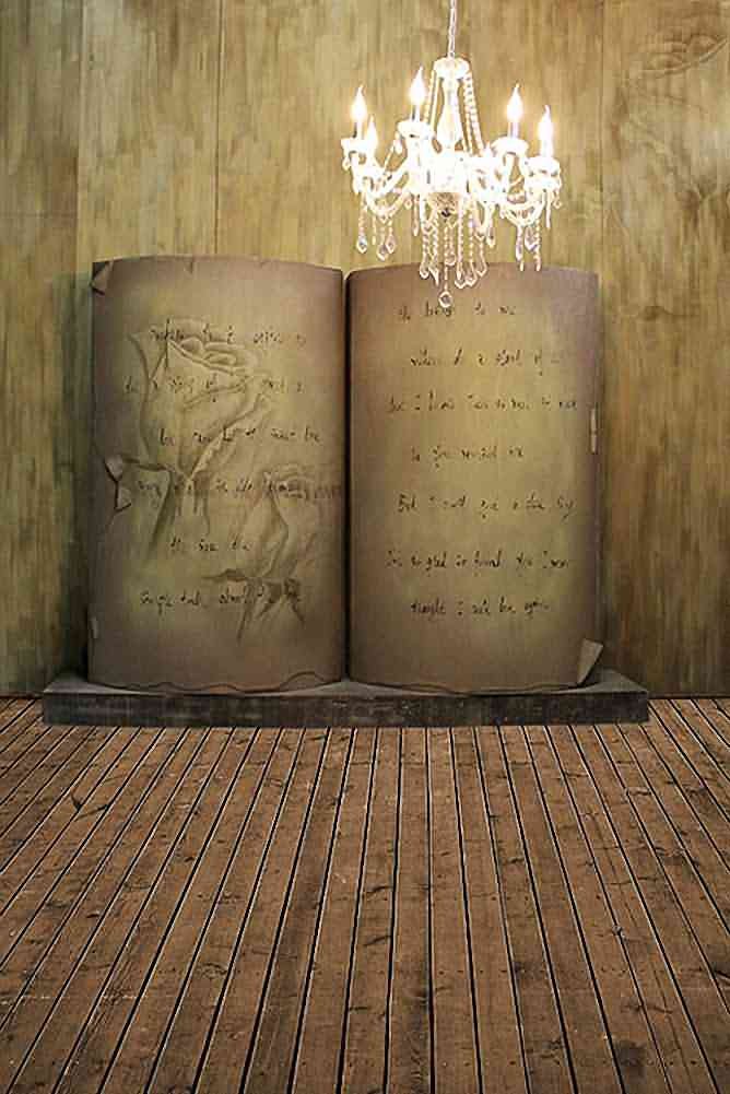 5x7ft Open Book Photography Backdrop - Indoor Theme Background for Studio Shoots