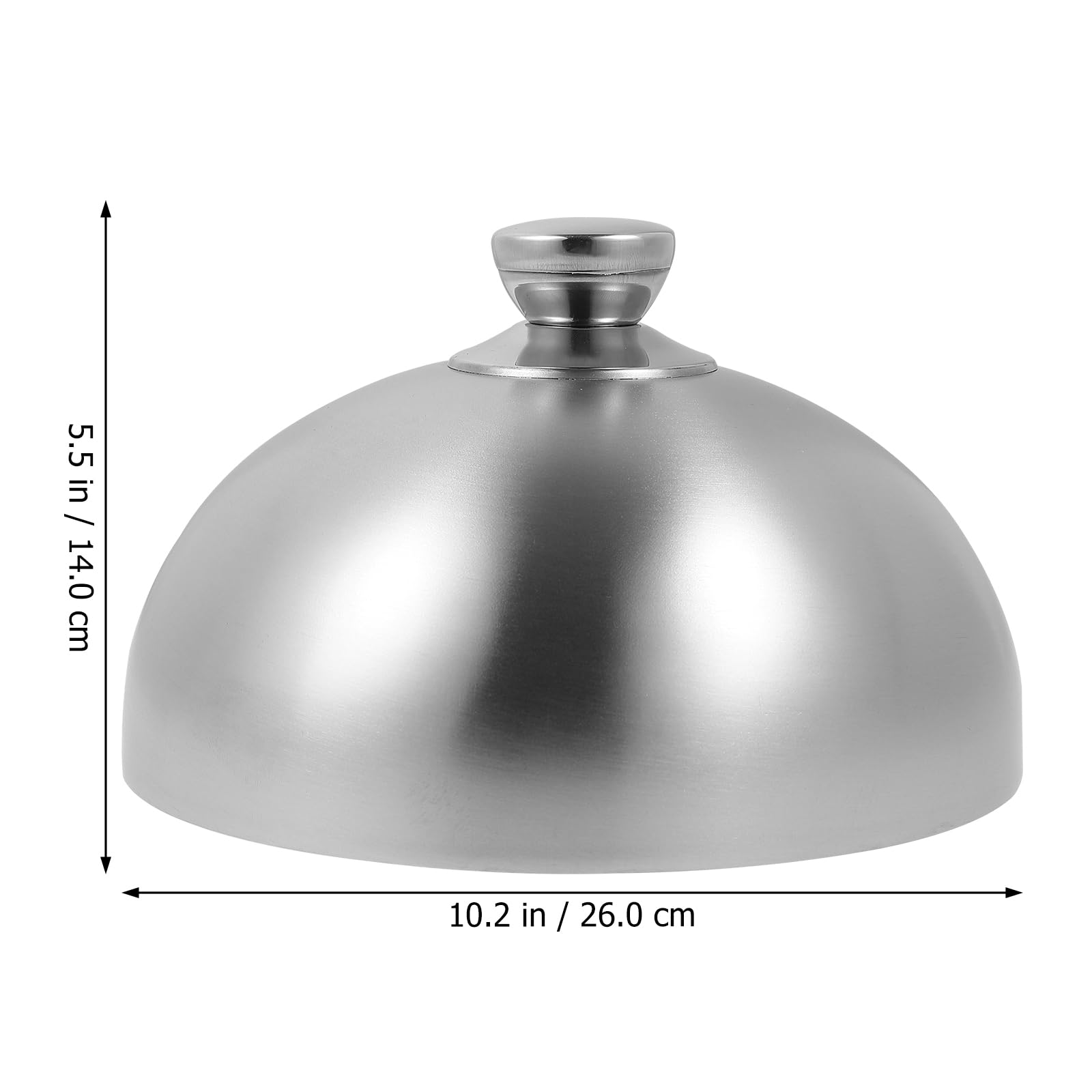 Hemoton 10 Inch Stainless Steel Food Cover - Cheese Melting Dome, Steak Cover, Basting Lid for Flat Top Griddle - Perfect for Restaurants & Home Kitchens (Great for Melting Cheese, Steaming Food & Keeping Dishes Warm)