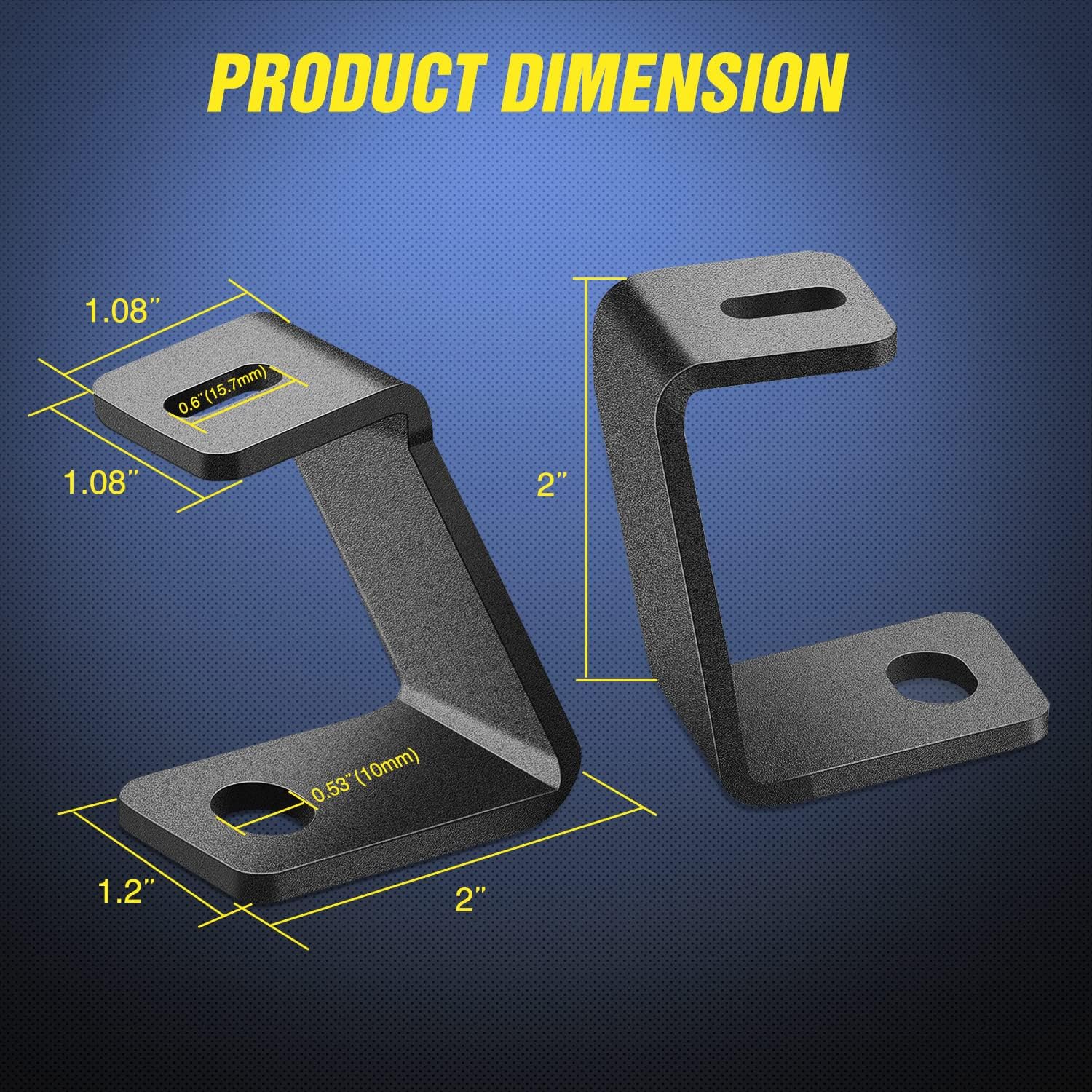 Ford F150 Raptor A-Pillar Ditch Light Hood Mounts (2015-2023) - Heavy Duty Off-Road LED Light Brackets for F150 Pickup Trucks | Perfect for Night Driving, Off-Roading & Adventure