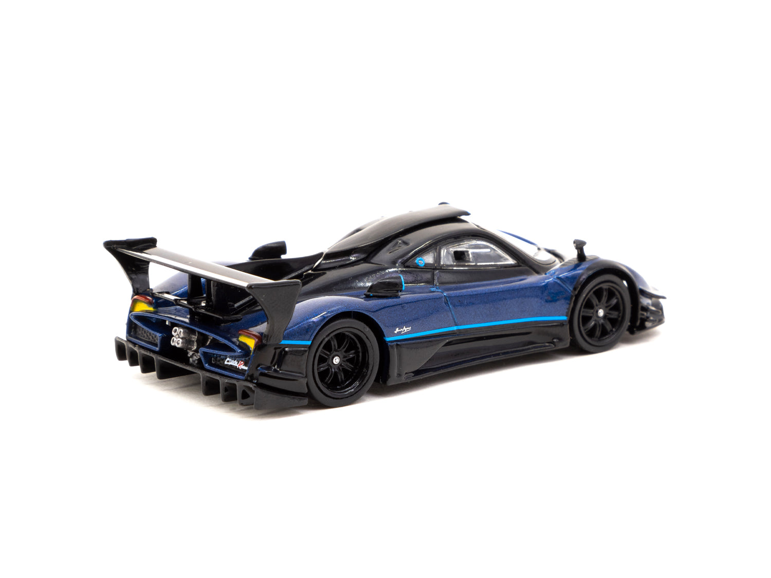 Tarmac Works 1/64 Pagani Zonda Revolución Blue Metallic Diecast Model Car - Collectible Miniature Vehicle for Display & Racing Scenes