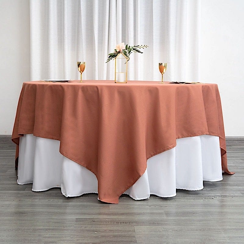90 x 90 Inch Premium Polyester Square Tablecloth - Waterproof & Wrinkle-Resistant for Dining, Parties, and Outdoor Events