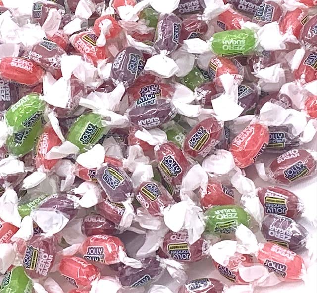 Sugar Free Jolly Ranchers Hard Candy - 1lb Zero Sugar, Fat Free, Individually Wrapped Bulk Candy for Diabetics & Keto Diet - Perfect for Parties, Office Snacks & Halloween Treats