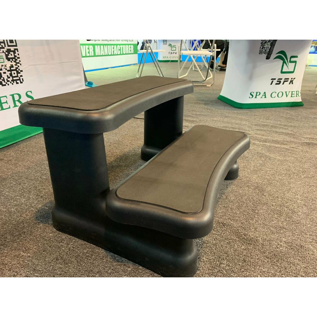 Canadian Spa Universal Spa Steps - Heavy Duty Black Steps for Hot Tubs & Swim Spas | Model KF 10061 | Perfect for Easy Entry & Exit | Indoor & Outdoor Use