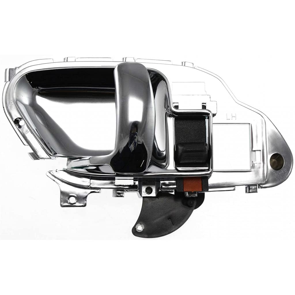 GMC K1500 Interior Door Handle Front Driver Side Chrome (1995-1999) with Door Lock Button - Compatible with All Submodels | Replacement Part for Easy Installation & Enhanced Vehicle Security