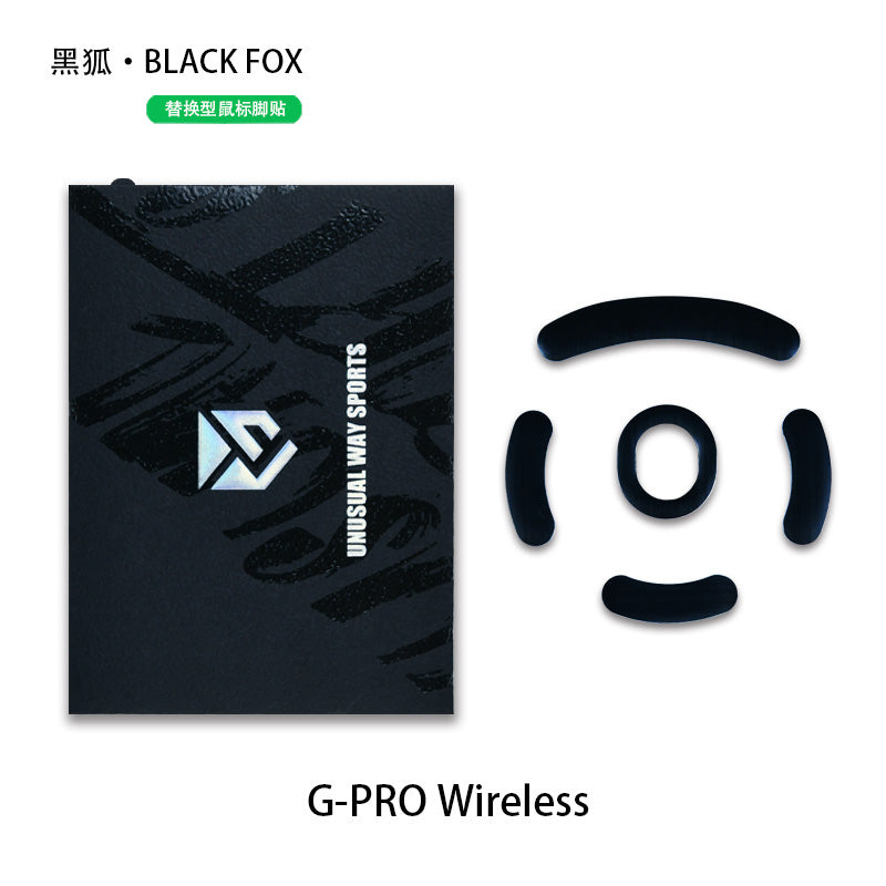 Black Fox Mouse Skates for Logitech G Pro Wireless (GPW) - Ultra Smooth Glide Precision Gaming Mouse Feet - Perfect for FPS, MOBA & Esports Gaming