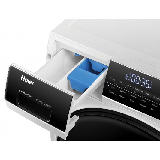 Haier 8.5KG Front Load Washing Machine HWF85AN1 - Energy Efficient, Quiet Operation for Apartments & Small Homes - Perfect for Laundry Rooms & Compact Spaces