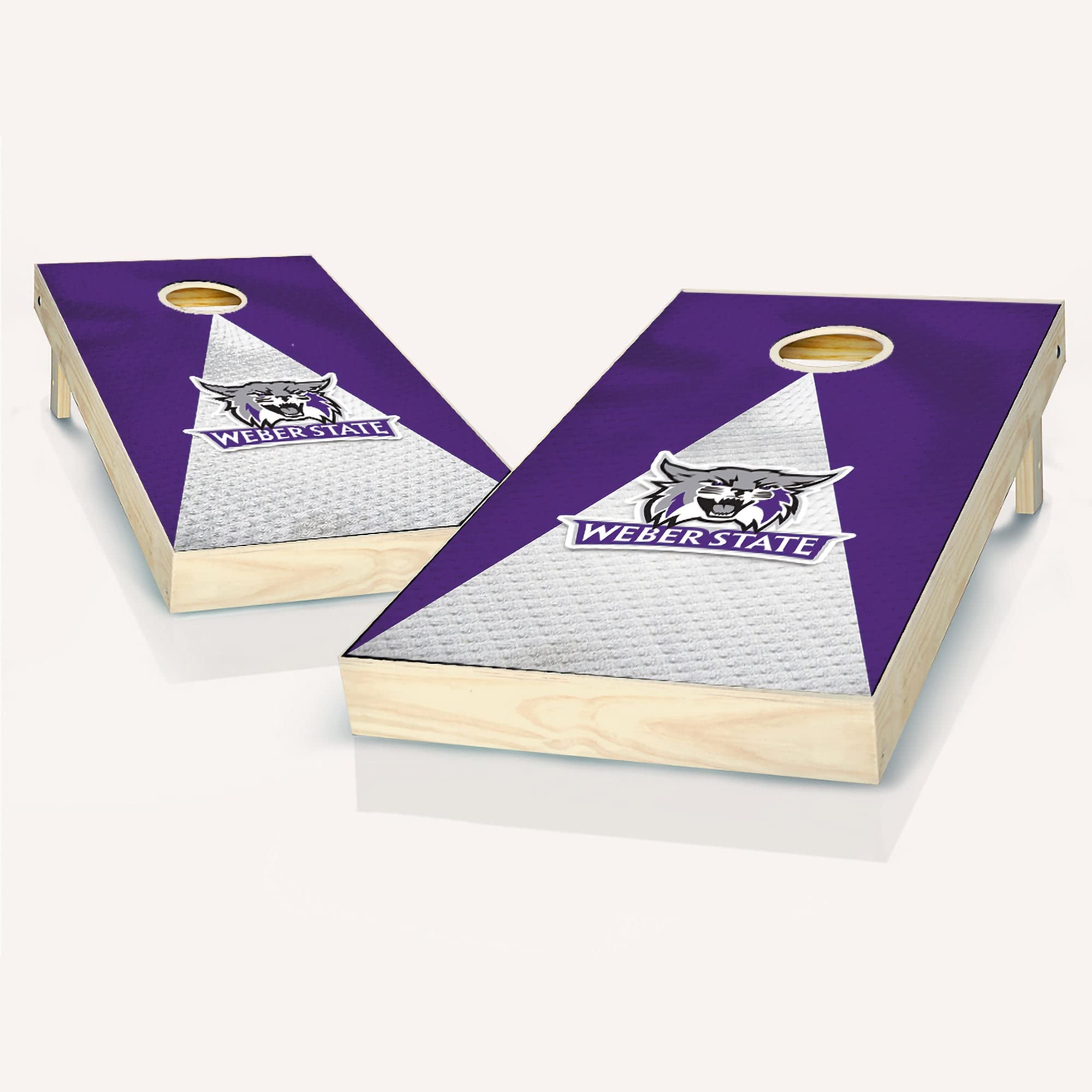 **Weber State Jersey Cornhole Game Set - 2 Premium Wooden Boards & 8 Bean Bags - Perfect for Tailgating, Backyard BBQs, and Outdoor Parties**
