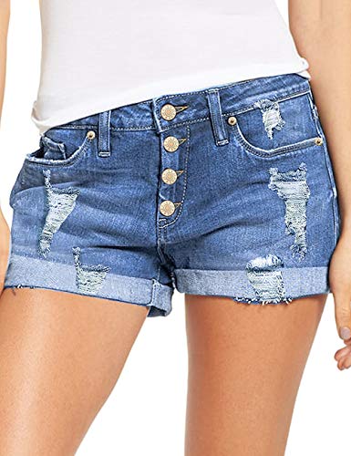 Four Button Fly-denim Blue