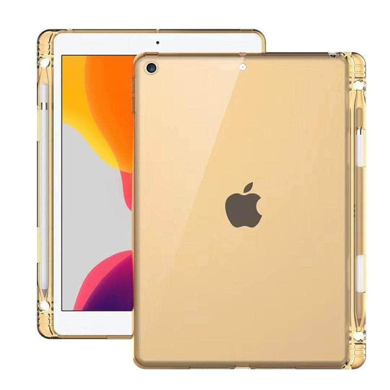 Premium Clear TPU Silicone Case for iPad 10.2 (7th/8th Gen 2019/2020) - Slim Protective Cover with Gradient Colors - Perfect for Work, School & Travel