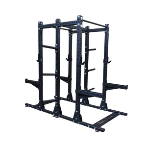 Body Solid SPR500DBL Pro Clubline Double Half Rack - Heavy Duty Power Cage for Home Gym Strength Training | Perfect for Squats, Bench Press & Weightlifting Workouts