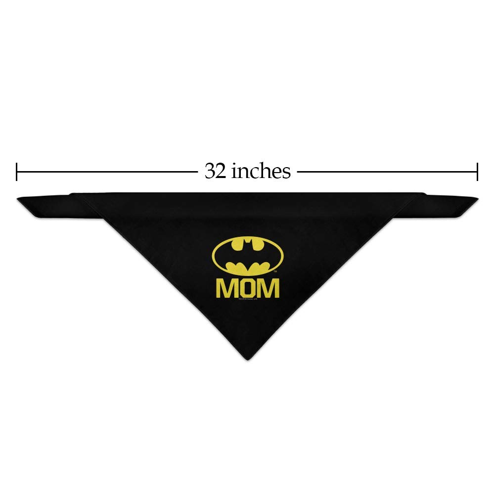 Batman Bat Mom Shield Logo Dog Bandana - Superhero Pet Accessory for Dogs, Halloween Costume & Cosplay Outfits - Perfect for Pet Parties, Dress Up & Photo Shoots