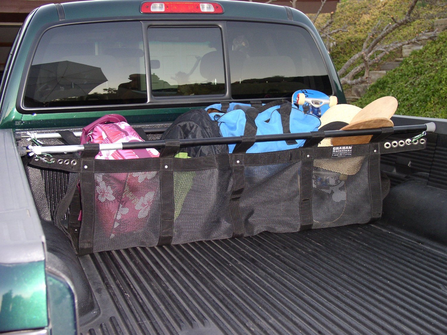 CargoCatch Truck Bed Organizer for Full-Size Pickups - 62 Inch & Larger - Heavy Duty Storage Solution for Tools, Gear & Equipment - Perfect for Work Sites, Camping & Road Trips