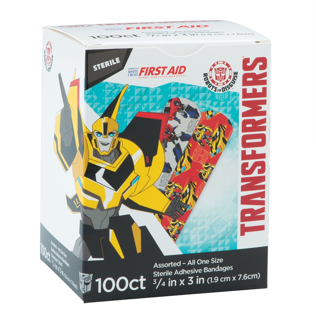 Transformers Bandages for Kids - 1200 Count First Aid Kit Supplies - Perfect for Cuts, Scrapes & School Nurse Office