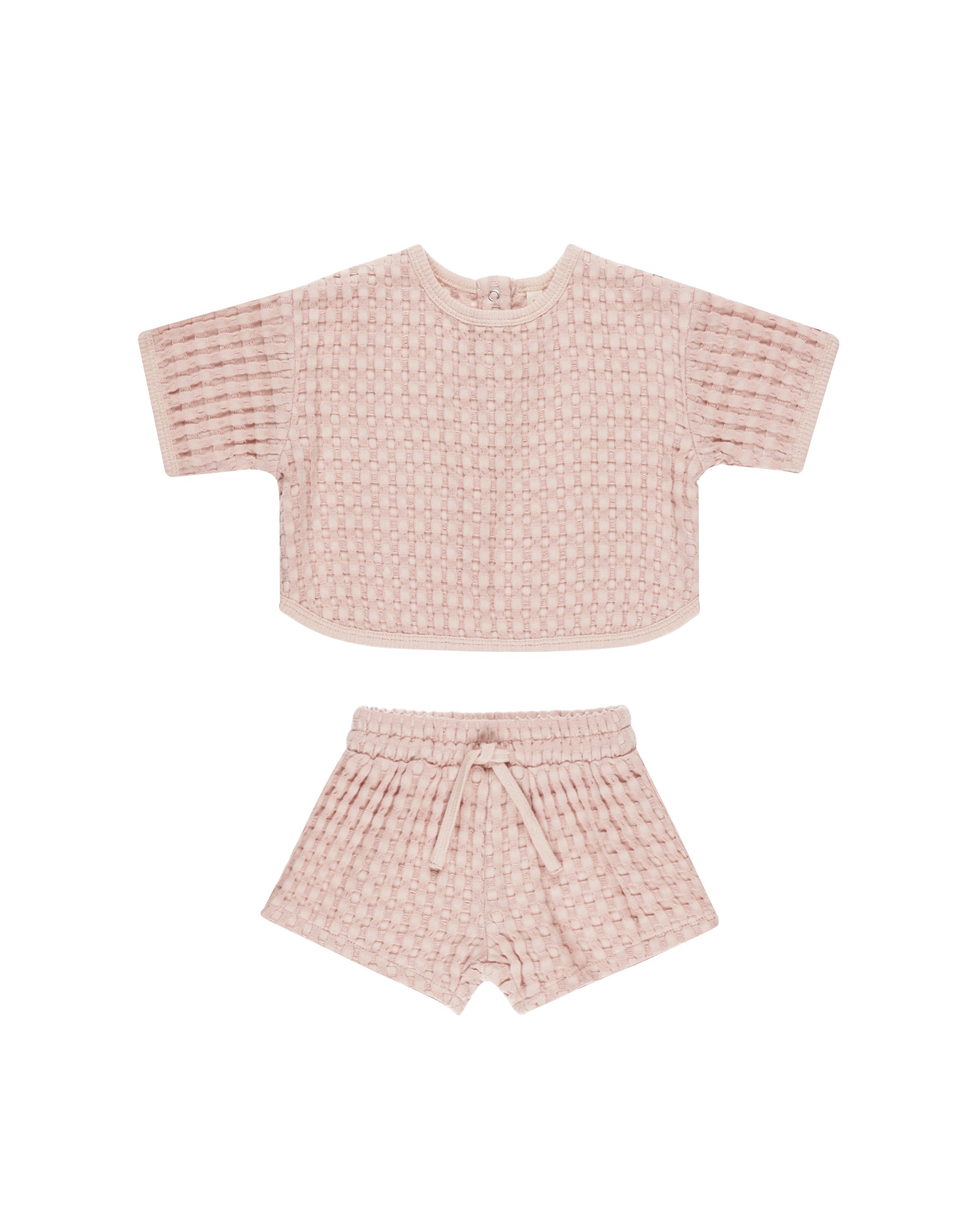 Quincy Mae Jayden Baby Girl Outfit Set - Soft Cotton Bubblegum Pink Romper & Headband - Perfect for Newborn Photoshoots, Birthday Parties & Everyday Wear