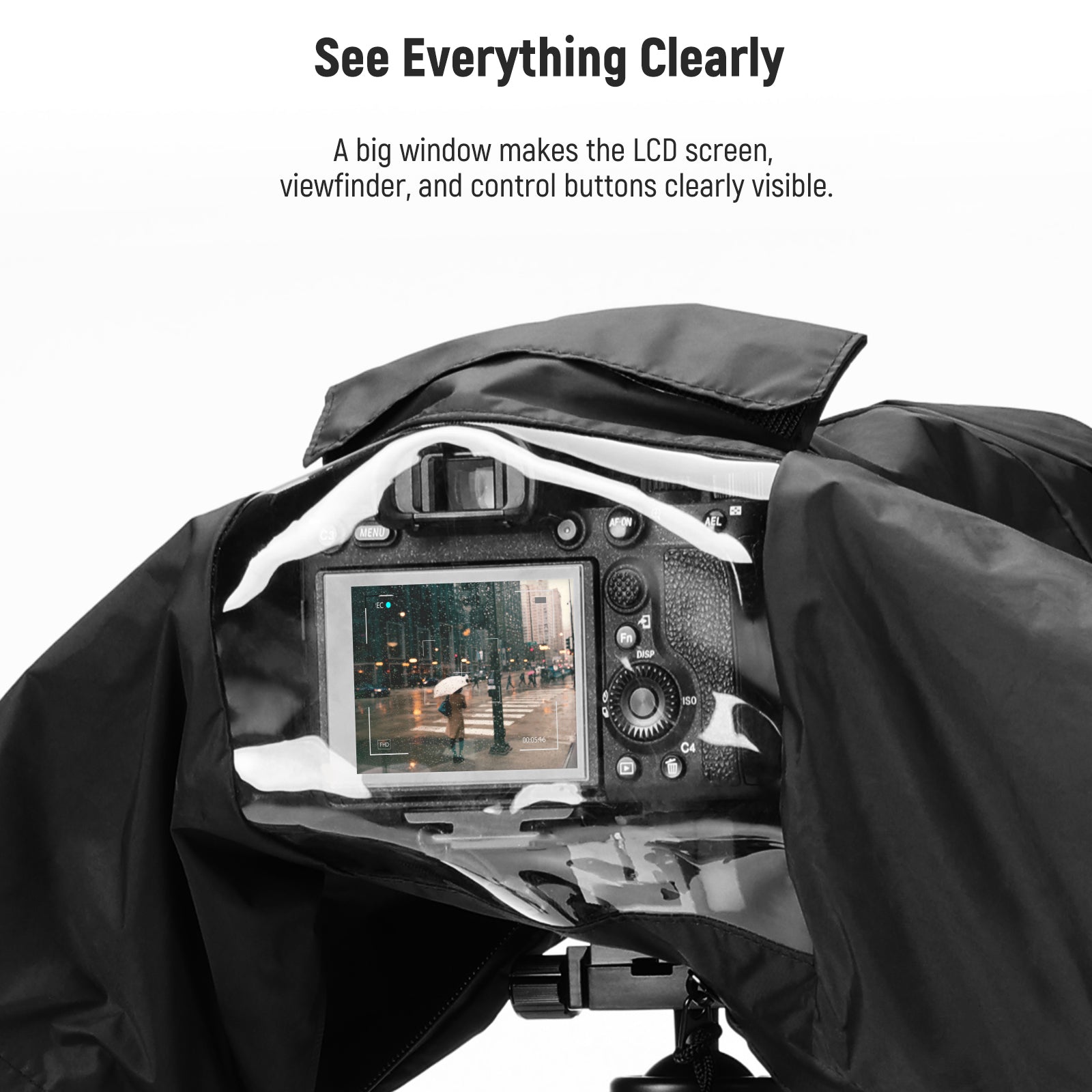 NEEWER PB003 PB004 PB008 Waterproof Camera Rain Cover - Professional DSLR Mirrorless Camera Protection for Outdoor Photography in Rainy Weather