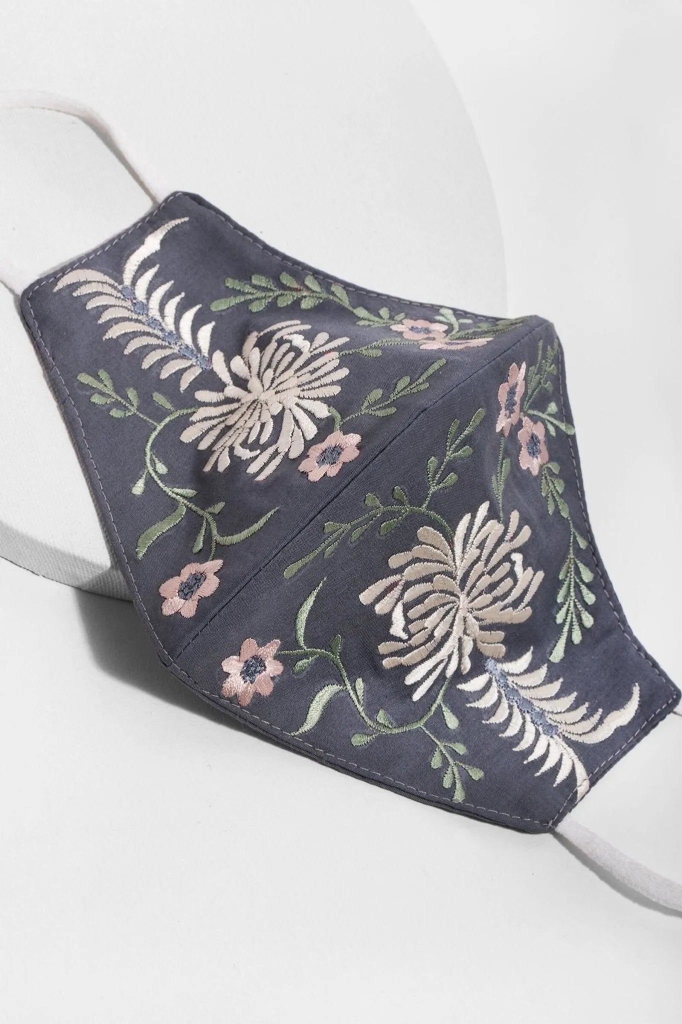 Primavera Embroidered Face Mask - Reusable Cotton Floral Design for Women & Men - Perfect for Travel, Shopping & Daily Protection