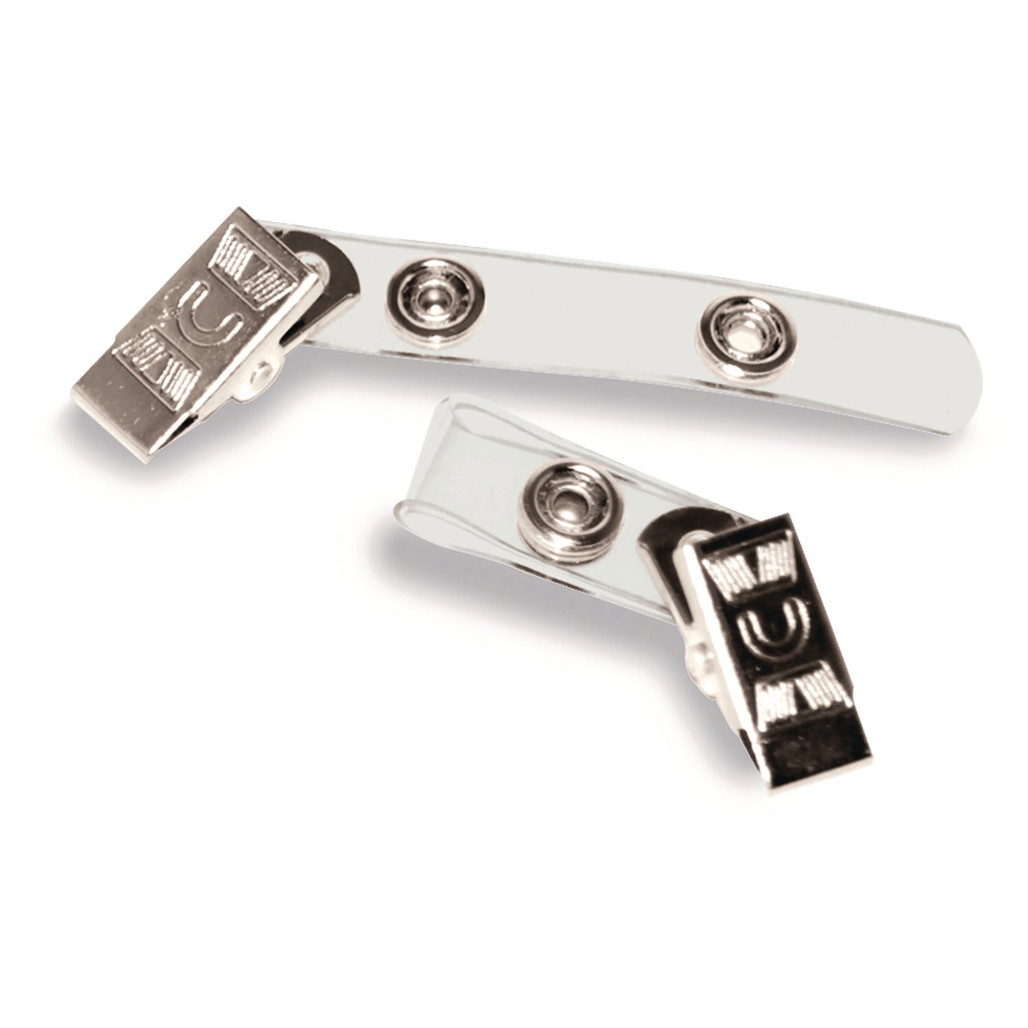 Advantus Clear Badge Holders with Clips - 0.38