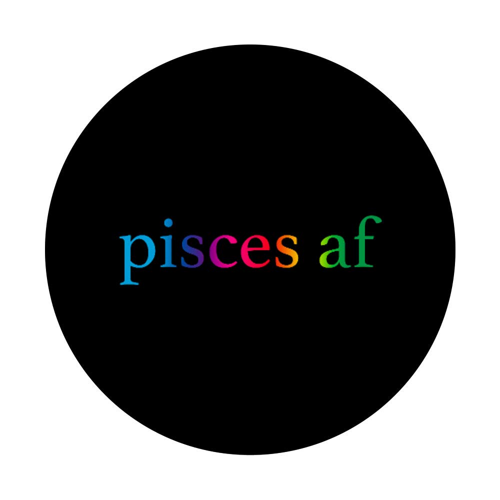 Rainbow Gradient LGBTQ Pride Pisces Zodiac Sign PopSockets Phone Grip & Stand - Compatible with iPhone, Samsung & Tablets - Perfect for Pride Month, LGBTQ Support & Daily Phone Protection