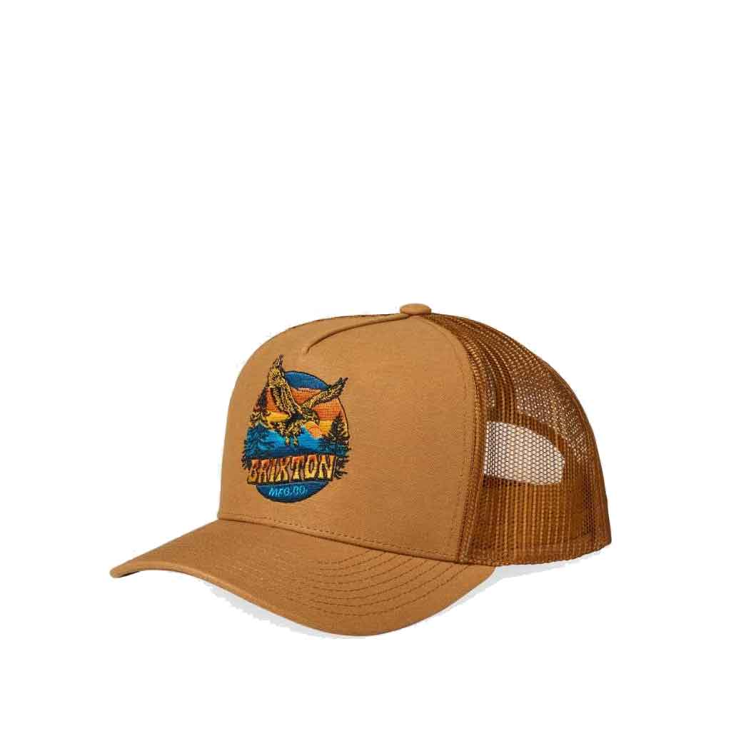 Brixton Ridgewood NP C MP Trucker Hat - Copper/Copper Color | Vintage Style Baseball Cap for Men & Women | Perfect for Outdoor Activities, Music Festivals & Casual Wear